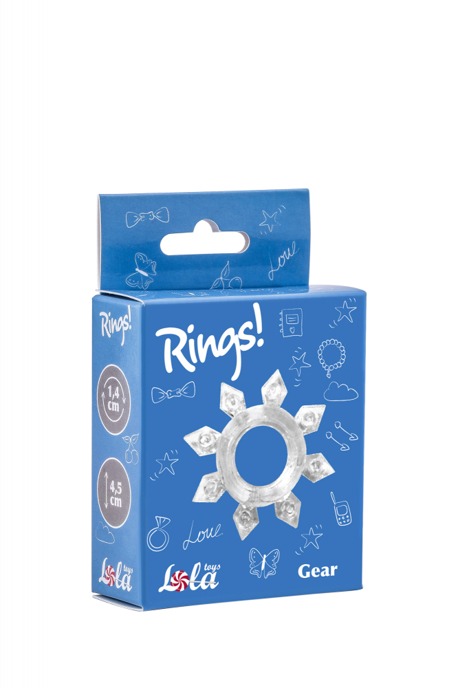 Эрекционное кольцо Rings Gear white 0112-20Lola
