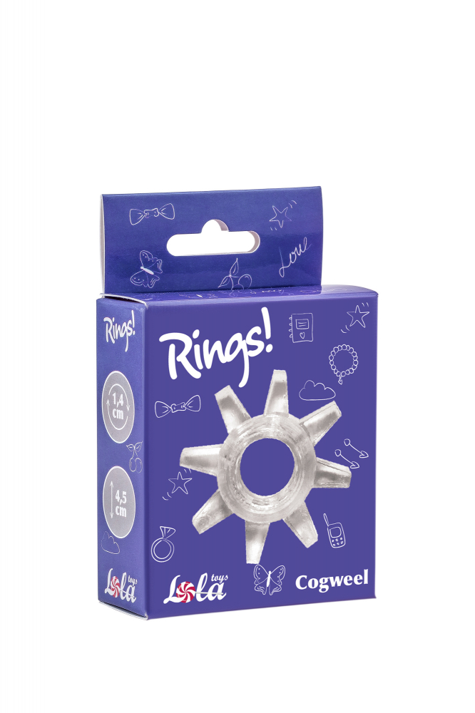 Эрекционное кольцо Rings Cogweel white 0114-90Lola