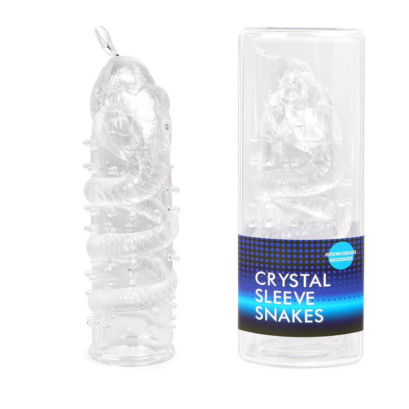 Насадка закрытая "Crystal sleeve snakes" в форме змеи N94